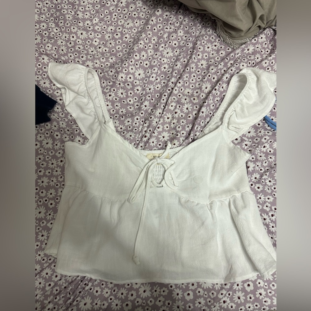 PACSUN la hearts white shirt fancy